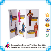 Guangzhou machte heiße Verkäufe Luxus mattes Papier benutzerdefinierte Kleid Broschüre Design